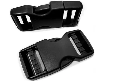 ONE WVW PIN Plastic Buckle Clips for 1 Inch Straps, 2 Pack 1" Quick Side Release Buckles