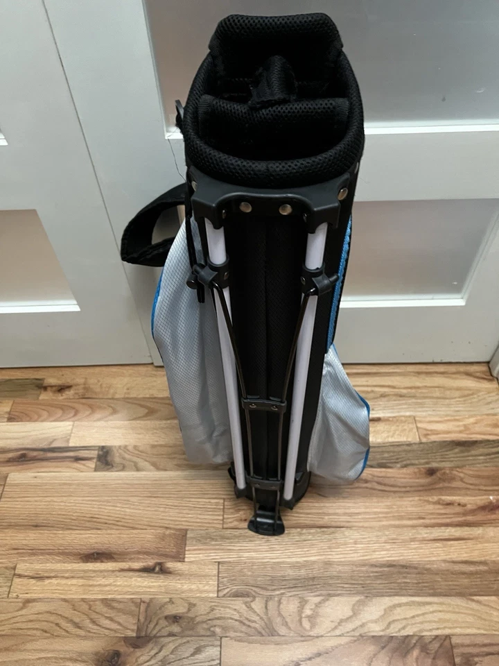 Wilson Profile Youth Golf Bag With Stand 4-Way Divider Blue And Black - Image 3 of 4