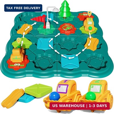 STEM Board Games Kids Toys, Maze Brain Teaser Puzzles Learning Games, Logic Road