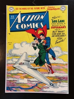Action Comics #138. VG 4.0. Superman. Lois Lane. Flying Wing Cover. 1949.