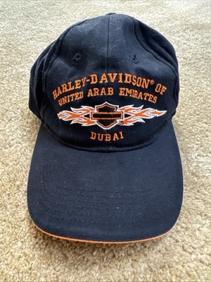 Harley-Davidson Hat Unisex One Size Black/Orange United Arab Emirates Dubai