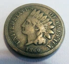 Nice Clean 1860 Indian Head Penny Cent Good Plus G+ Natural Toning Free Shipping
