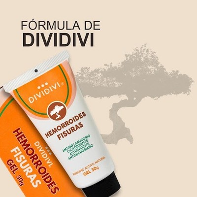 Dividivi Hemorrhoid Relief Gel 30g / Herbal Topical Gel for External Comfort