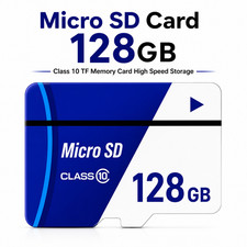 Micro SD Card 128GB Class 10 TF Memory Card High Speed Storage Adapter