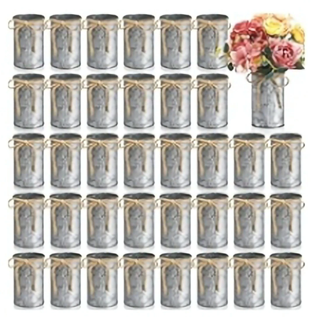 24 Pcs 4.3x2.6 Domensi High Farmhouse Vase Decor Vintage Flower Vase