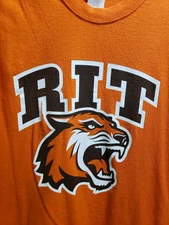 Rochester Institute Of Technology RIT 'RIT'chie the Tiger Mens T-Shirt Large 