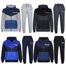 KIDS BOYS TRACKSUIT DELUXE NY EDITION PRINT HOODIE  BOTTOM JOG SUIT AGE 7-13 Yr