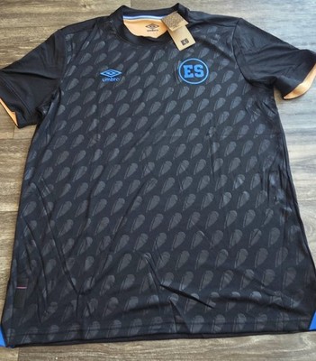 NWT Umbro El Salvador 25/26 Third Futbol Soccer Jersey Black Mens