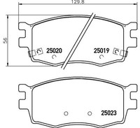 Brembo P 30 069 Bremsbelagsatz, Scheibenbremse For Hyundai