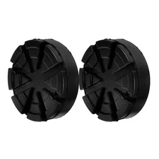  2 Pcs Car Lift Pad Thickened Rubber Jack Adapter Pads for Floor Round