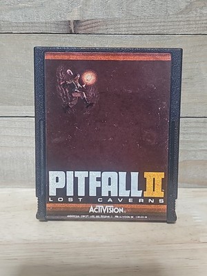 Pitfall II 2 Lost Caverns Cartridge (Atari 2600 1984) Activision Tested