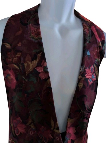 Brandon Michael Vest Red Burgundy Adjustable Straps XL - Picture 8 of 19