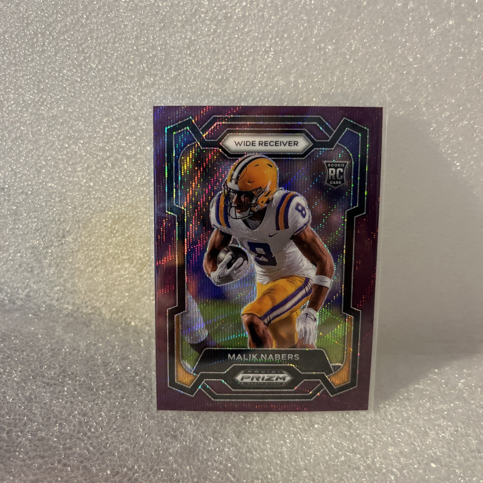 Malik Nabers 2024 Panini Prizm Draft Picks Purple Wave #109