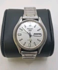 Vintage Seiko 5 Mens Automatic Watch 37mm Day Date 6309-8230 Stainless