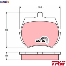 BRAKE PAD SET DISC BRAKE GDB332 FOR AUSTIN-HEALEY SPRITE/MK.IV/Convertible  MG