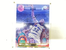 Signed 1992-93 Upper Deck All-Division Team #AD1 Shaquille O'Neal