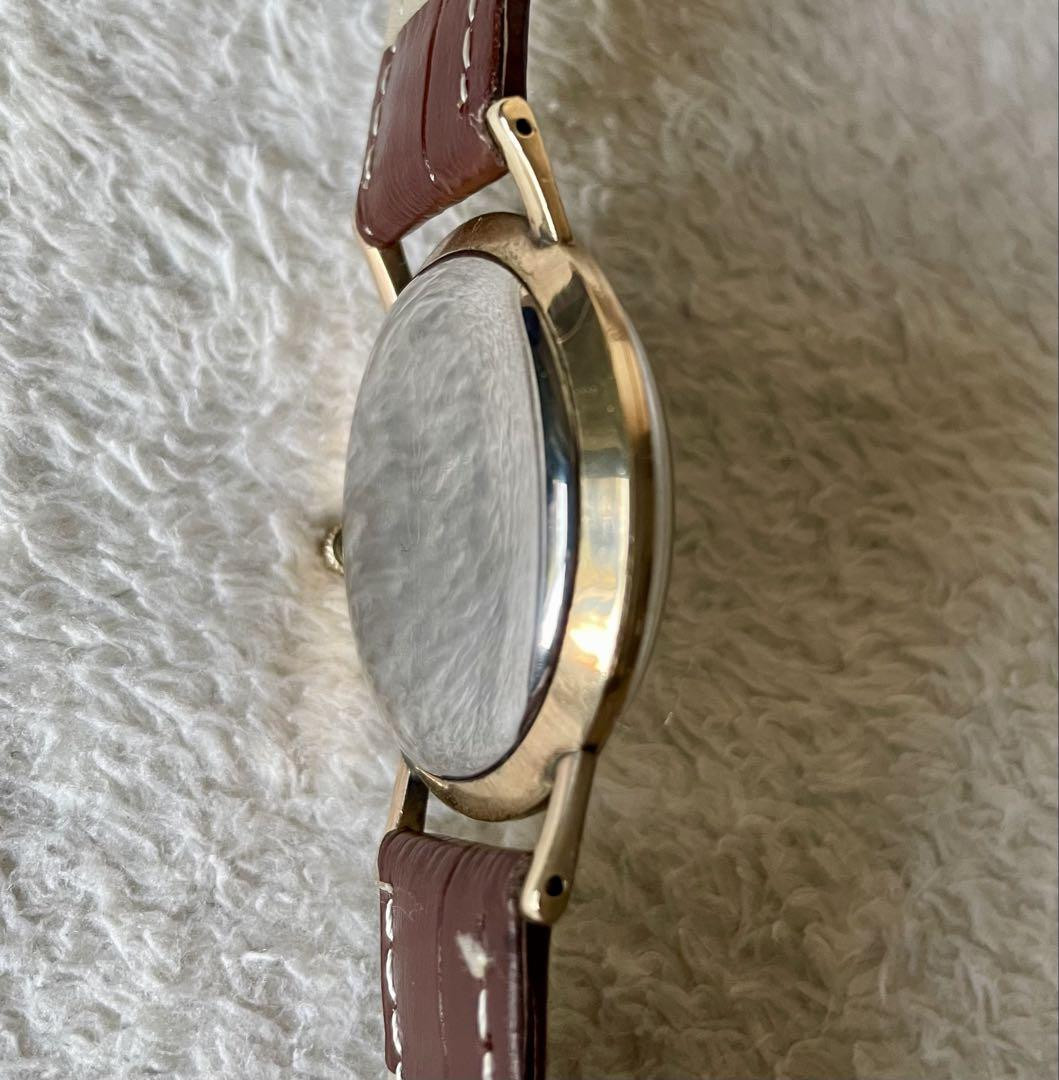 Seiko Gold Tone 26mm Date Womens Watch Brown Leather V782-8E50 w New Battery Women's Seiko Watch Brown Leather Strap SWR072 – Walter  main image 2
