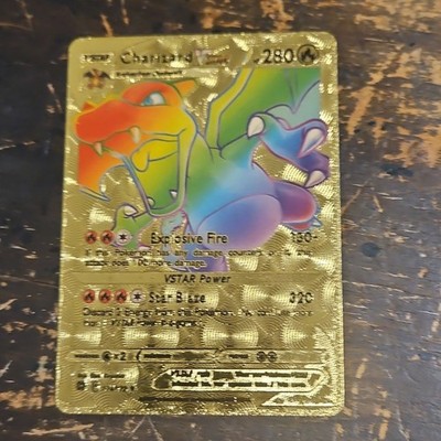 Pokémon Charizard VSTAR Gold Metal Full Art Foil 280 HP Dragon