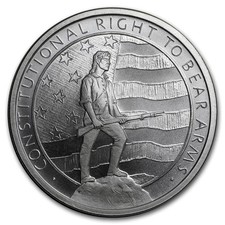 Silver - 1 oz Second Amendment Round 95.70 per troy oz