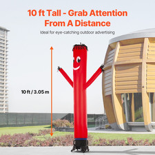 VEVOR Inflatable Tube Man Set, 10 ft Tall, Wacky Waving Inflatable Dancing Tube