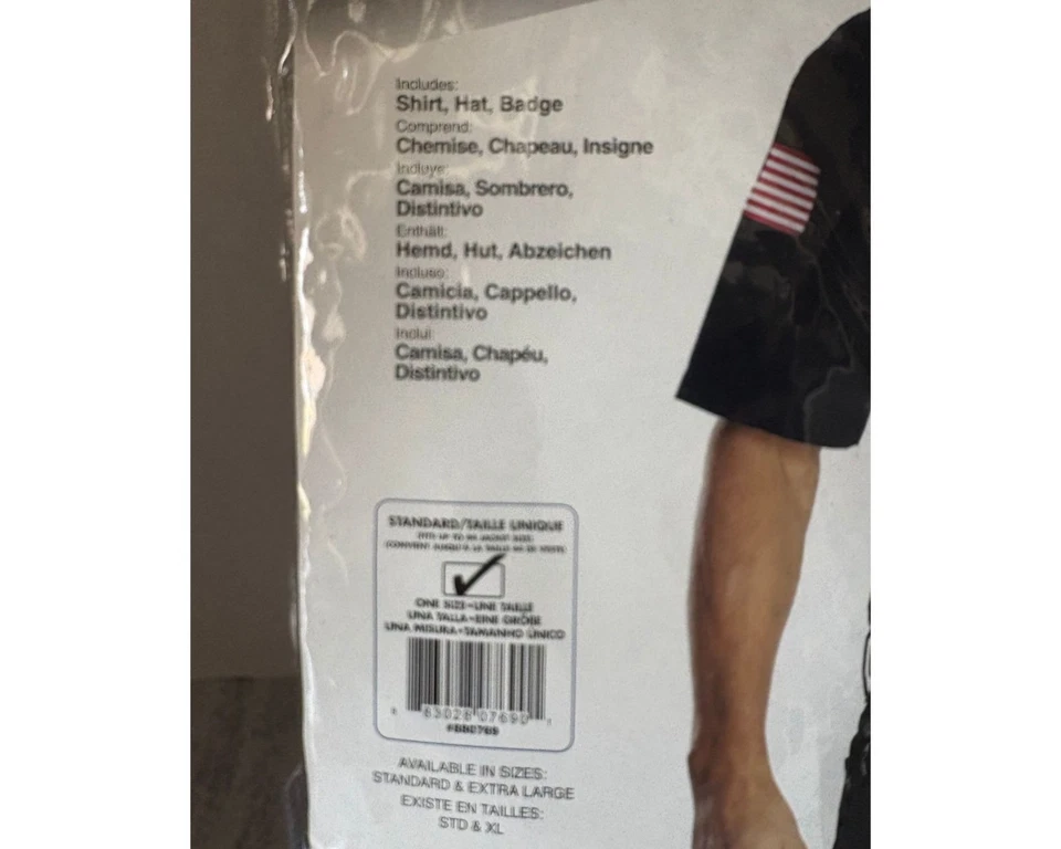 NOVO FÓRUM ADULTO POLICIAL FANTASIA HALLOWEEN TAMANHO L - Imagem 2 de 4