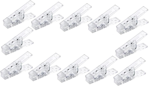 20 PCS Mini Transparent Plastic Clear Clips, Mini Clear Photo Clips, Underwear - Picture 9 of 12