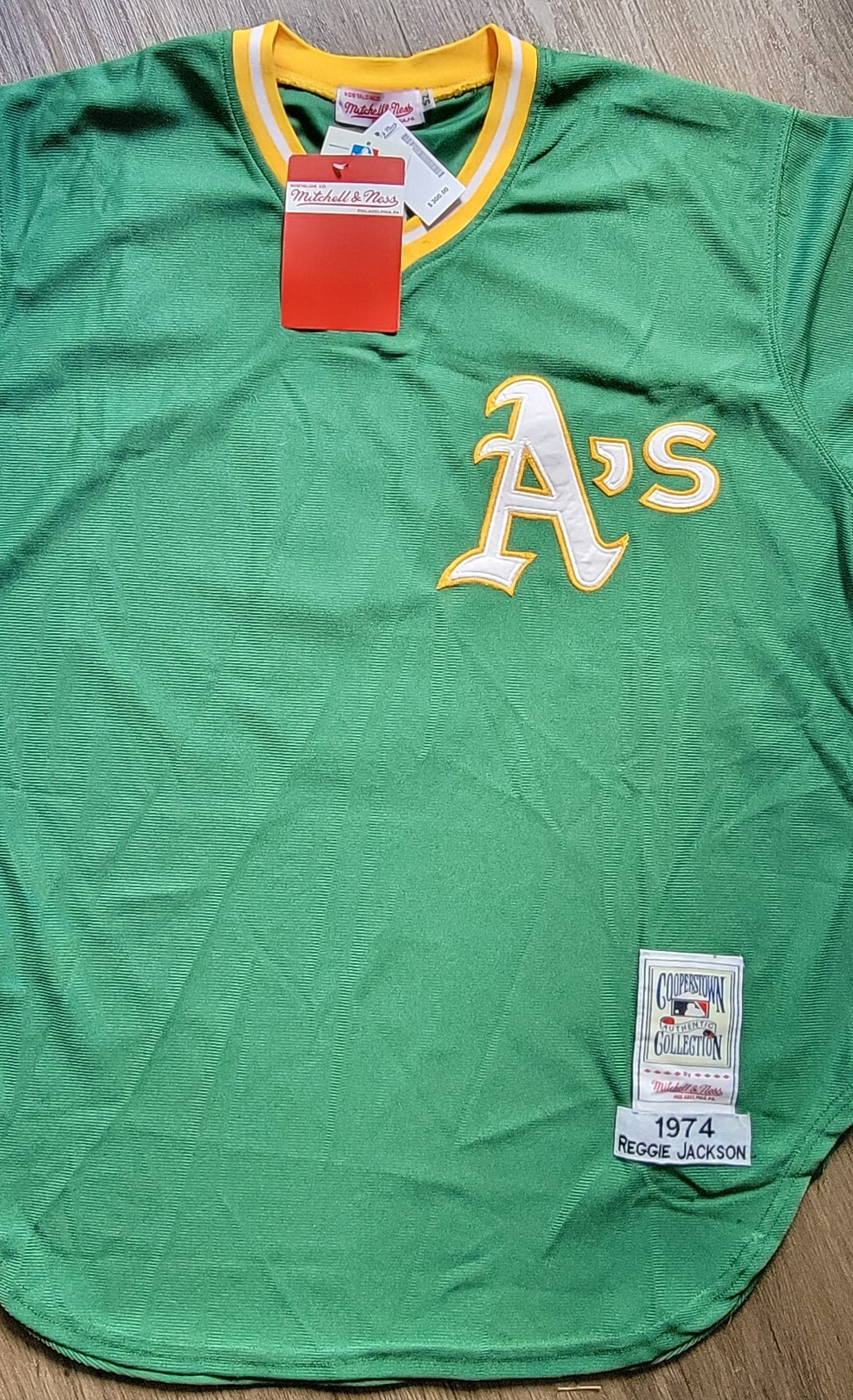 Reggie Jackson Mitchell & Ness Cooperstown Collection A's Jersey