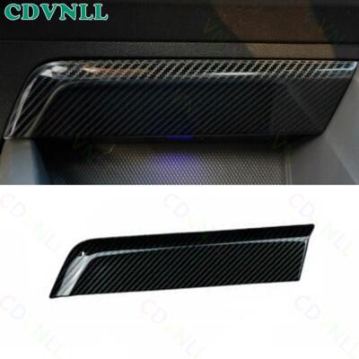 Fit For VW Golf MK8 2020-2021 Carbon Fiber Steel Front USB switch cover trim 1*
