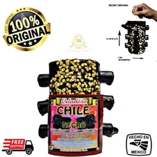 Velon de Chile Negro, 7 Mechas Tumba Brujería/ 7 Wick Chile Destroy Witchcraft