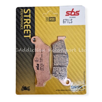 Ducati Multistrada 1200 Enduro 2016-2018 SBS Sinter Rear Brake Pads - 671LS