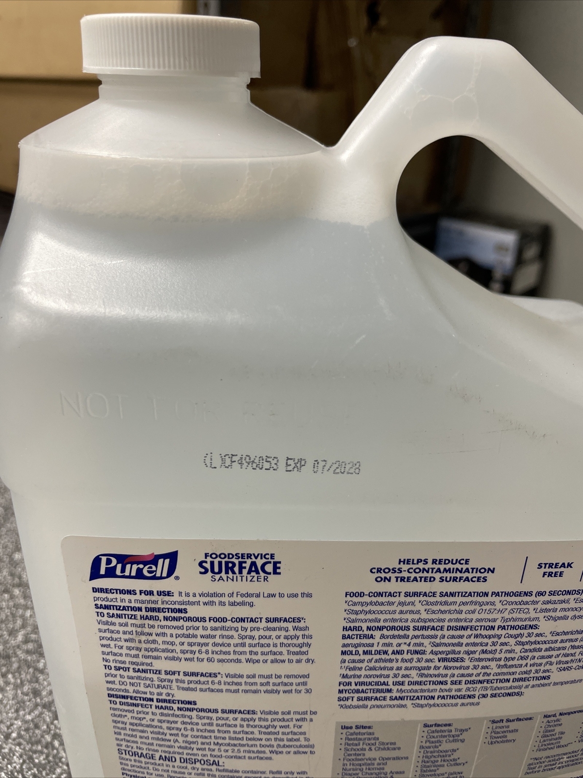 Purell 128 Oz. Foodservice Surface Sanitizer - (4341-04) for sale 