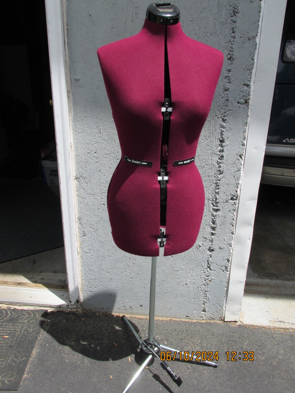 Dritz Dress Form Decor with Stand Seamstress 10DialAdjustable