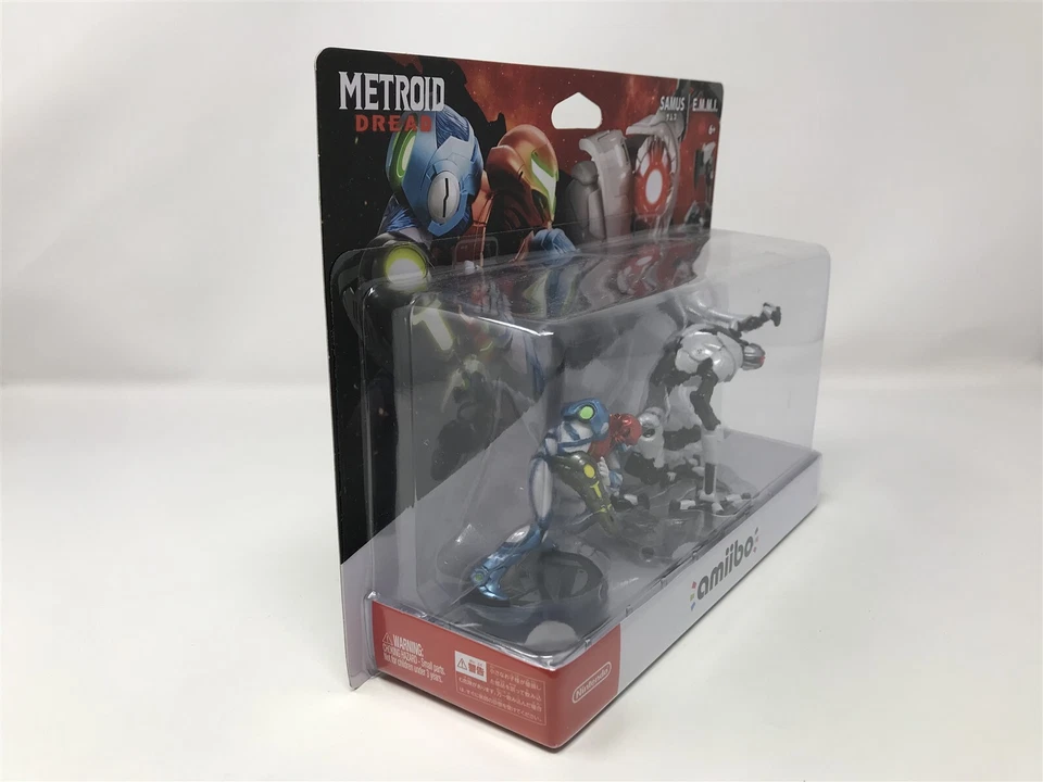 Nintendo amiibo Metroid Dread - Samus and E.M.M.I. Figures (2 Pack Set) - New - Image 4 of 4