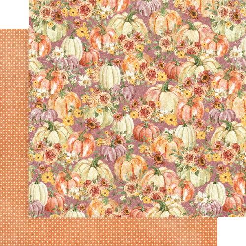 GRAPHIC 45 "HELLO PUMPKIN" 12X12 PAPER PACK PUMPKINS, FALL AUTUMN SCRAPJACK'S PL - Picture 4 of 10