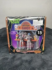 Lemax 2023 Rotten Candy Stand Spooky Town 33612 Eyeball Lollipops Poisoned Candy