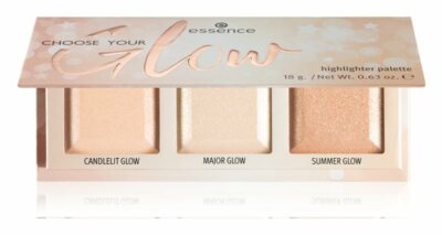 Essence Highlighter Palette Choose Your Glow Long Lasting 3 Shades Radiant