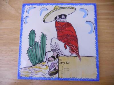 Mexico Southwest Theme 6'' Ceramic Tile by RAKO Czechoslovakia