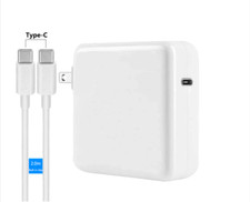 96W USB-C Charger for MacBook 12"/Pro 13"15"16"/Air 13" w/USB-C Charge Cable 2M 