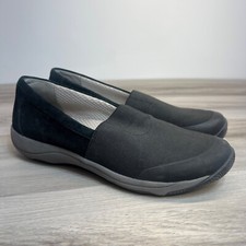 Dansko Harriet Black Stretch Suede Slip On Shoes Black Women's Size 36 US 5-5.5