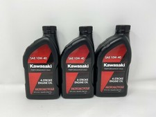 Kawasaki Performance 10W-40 4-Stroke Engine Oil 3 QUARTS K61021-202A 3 PACK