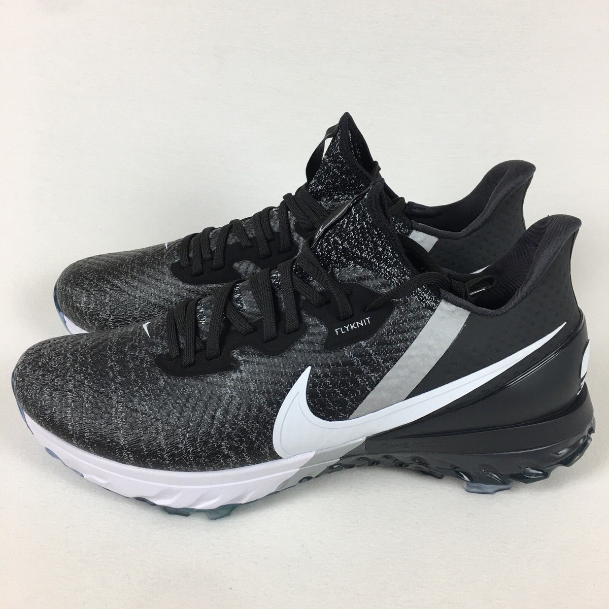 Nike Air Zoom Infinity Flyknit Tour Men’s Size 8.5 Black White Golf Shoes NIKE GOLF Air Zoom Infinity Tour 2 Rubber-Trimmed Flyknit  main image 2