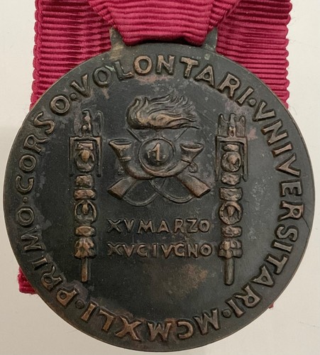 GUF I° CORSO BERSAGLIERI VOLONTARI UNIVERSITARI 1941 MED. REGIO ESERCITO IIa G.M - 第 1/8 張圖片