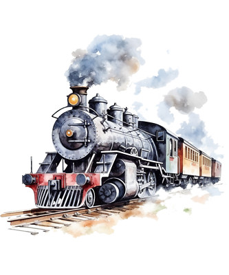 XXL 18x18 cm car decal sticker vintage steam locomotive sticker