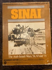SPI Sinai The Arab-Israeli Wars 56 67 73 Designer's Edition Box TONS OF EXTRAS!!