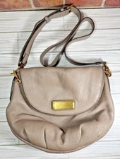 Marc by Marc Jacobs Standard Supply Workwear Gray  Pebbled Leather Shoulder Bag