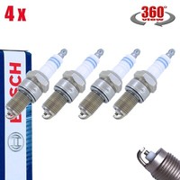 4X (4 StüCk) Bosch ZüNdkerze Super Plus 0242229656/ WR8DC FüR BMW VW Caddy Golf