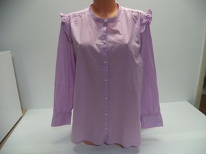lilac ruffle blouse