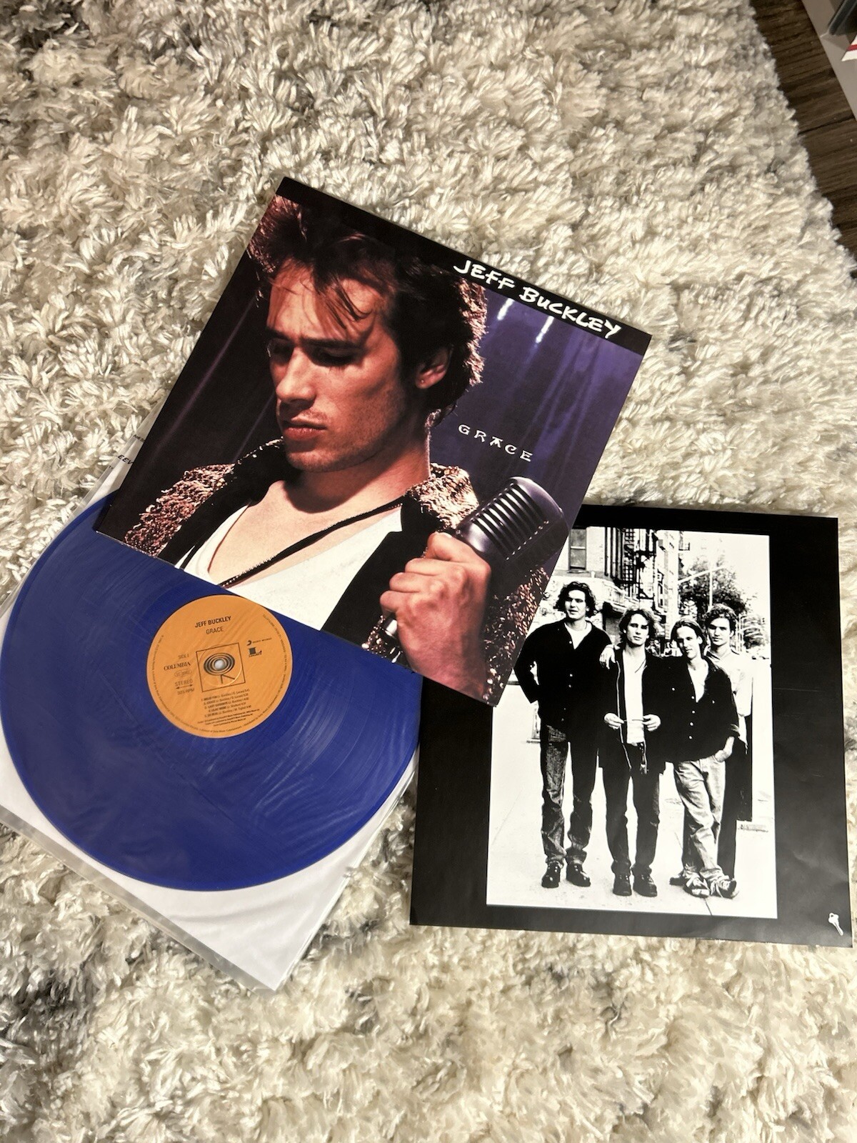 Jeff Buckley ‎Grace LP limited Edition of 2500 Blue Vinyl NEWBURY COMICS Record