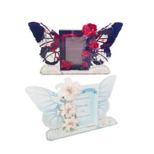 Stylish Tabletop Acrylics Card Display with Rose and Lilys Elegant Designs