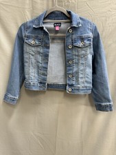The Place Denim Trucker Jacket Girls size M 7/8 Medium Wash